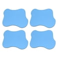 thumbnail image 1 of Unique Bargains 4pcs Acrylic Irregular Coaster, Creative Coaster Mug Pad Coffee Cup Coaster, Blue (7x6 Inch), 1 of 6