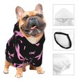 thumbnail image 2 of Bingfone Breast Cancer Awareness Dog Clothes Hoodie, Pet Winter Coat,Puppy Sweatshirts for Small Dogs Boy Girl,Suitable for All Breeds-Small, 2 of 6