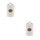 thumbnail image 2 of Recipientes metálicos aptos para alimentario Naiovety Almacenamiento de cocina 2Conjunto Beige café, 2 of 6