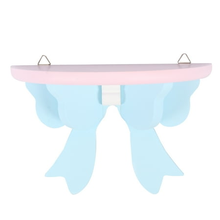 

TOYMYTOY 1pc Practical Indoor Wall-mounted Rack Bowknot Decor Wooden Storage Rack