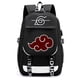 thumbnail image 1 of Mochila de moda BEIBAO Logotipo de Naruto Akatsuki poliéster estilo ocio, 1 of 3