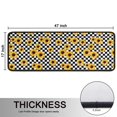 thumbnail image 5 of Kitchen Rugs Sets Of 2,Black White Checker Sunflower Pattern Anti Fatigue Kitchen Mat Rugs Non Slip Washable,Decorative Kitchen Floor Mats for Kitchen,Sink,Laundry,17"x47"+17"x47", 5 of 5