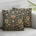 thumbnail image 3 of William Morris Vintage Floral Velvet Throw Pillow Covers Home Art Deco Pillowcase Square Pillow Case Cushion Cover for Bed Sofa Living Room Car Indoor and Outdoor, 3 of 7