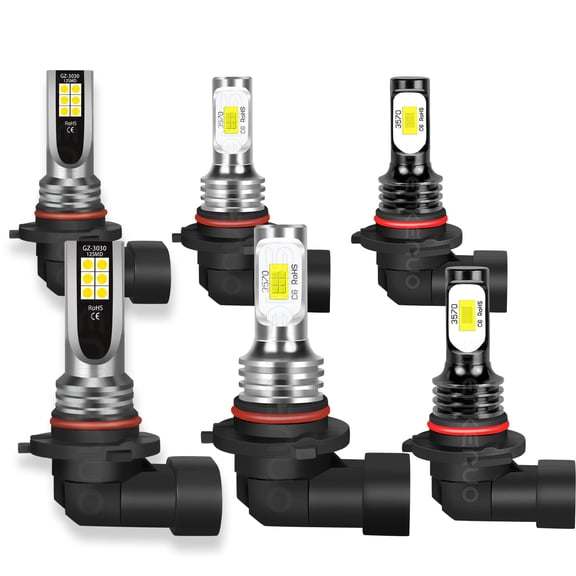 BMZONCC for Chrysler 300 2005 2006 2007 2008 2009 2010 LED Headlight High Low Beam   Fog Light 6Pcs