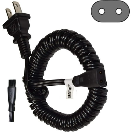 

HQRP AC Power Cord for Philips Norelco 5601X 5603X 5699XL 5810XL 5818XL 5842XL 5849XL 5606X 5802XL 5812XL Shaver Lead Mains Cable