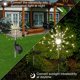 thumbnail image 5 of APERIL Luz solar para jardín, paquete de 2, 150 LED, luz blanca cálida, fuegos artificiales, lámparas solares resistentes a la intemperie, decoración de jardín al aire libre, luz brillante y constante, 2 modos para jardín, balcón, césped, campo, patio, camino (colorido) Zhivalor LKX-0786, 5 of 8