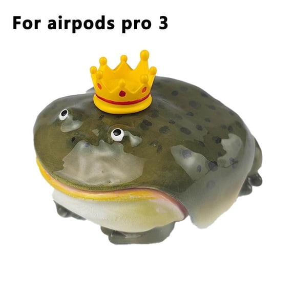 Handmade Ugly Frog Case for Airpods Pro 3, Creative Protective Cover, Unique Gift Idea
