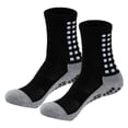 thumbnail image 1 of Calcetines de fútbol antideslizantes, calcetines deportivos neutros transpirables y cómodos, calcetines de fútbol negros con puntos de goma, calcetines de fútbol para hombres, mujeres y, 1 of 5