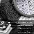 thumbnail image 4 of Lalado 5ft x 8ft Shag Area Rug, Soft Fluffy Indoor Tie-Dye Area Rugs for Living Room Bedroom Decor Carpet, Gray & White, 4 of 8