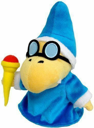 Super Mario Magikoopa Kamek Plush 7"Stuffed Animal Magic Figure Soft Toy For Kid 