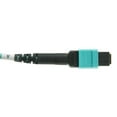 thumbnail image 3 of Plenum 12 Strand MTP/PC Fiber Optic Cable, Type B, Female, OM4 50/125 Multimode, aqua Jacket & Connector, 40/100 Gbps, 3 meter (9.84 foot), 3 of 4