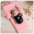 thumbnail image 3 of Sillas para niños MOMCAYWEX, sofá sherpa suave 2 en 1 para niños pequeños, rosa, 3 of 8