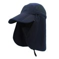 thumbnail image 1 of LLmoway Boys Breathable Removable Mesh Sun Protection Hats Adjustable Face Neck Cover Hat Dark Blue, 1 of 4