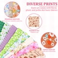 thumbnail image 4 of 126Pcs Quilting Cotton Fabric Square 5 x 5 inches Charm Pack for Quilting Pre-Cut Quilting Fabric Squares Floral Patchwork for Sewing Scrapbooking Patchwork DIY Crafts, 4 of 9