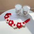 thumbnail image 2 of Gardjoe Hand Knitted Floral Pet Collar with Soft Wool Yarn and 3D Flower Accents for Cats Small Dogs Spring Summer Dress Up, 2 of 7