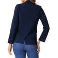 thumbnail image 3 of INSPIRE CHIC Women's Work Office Blazer Long Sleeve Suit Jacket Blazer XL Navy Blue, 3 of 6