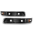 thumbnail image 4 of AKKON - Fits 1999-2002 Chevy Silverado 1500HD/ 2500HD 2000-06 Suburban 1500/ 2500 Tahoe Black Headlight + Smoked Fog Lights Pair, 4 of 7