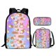 thumbnail image 3 of Cartoon Corgi Dog Printed 3Pcs School Bag Set Teenager Girls Boys Casual Backpack Student Book Bag with Lunch Bag Pencil Bag, 3 of 3
