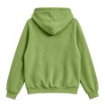 thumbnail image 3 of AKOEE Flannel Hoodies for Women with Kangaroo Pocket Baggy Sweater Tops Drawstring Fleece Hooded Sweatshirt (L, Green), 3 of 8
