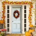 thumbnail image 4 of Thanksgiving Door Decor 35x71 Inch - Polyester Fabric Door Cover for Thanksgiving Holiday, Easy to Hang on Front Door or Wall, Festive Thanksgiving Background Decoration for Home Party, 4 of 6