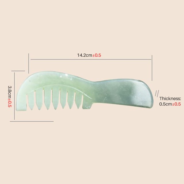 Peine raspador Natural, cabezal de masaje Natural que promueve la circulación sanguínea, peine de masaje
