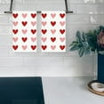 thumbnail image 2 of qefuia Valentines Day Kitchen Towels 18x26 Inch Set of 2 Red Pink Heart Love Valentine Dish Cloths Farmhouse Wedding Anniversary Hand Towels for Kitchen Decoration, 2 of 6