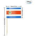 thumbnail image 2 of Costa Rica Flag Costa Rican Small Toothpick Flag Decor Mini Cupcake Toppers Cocktail Food Flags Decorations (100 pcs), 2 of 5