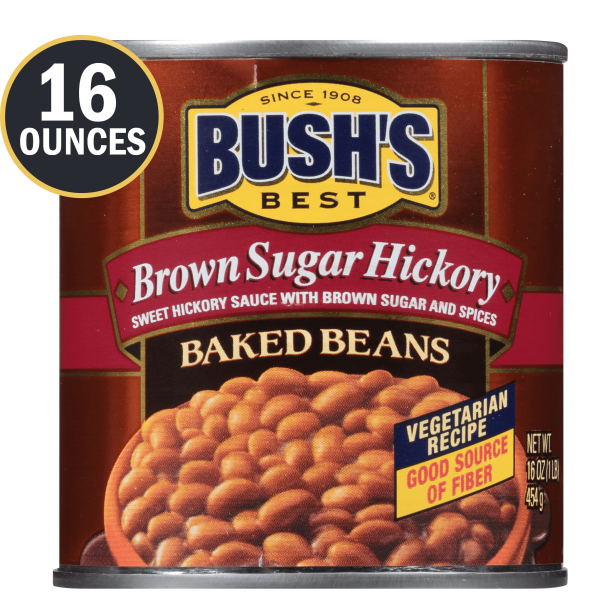 BUSH'S Brown Sugar Hickory Baked Beans, 16 oz Canned Beans Walmart