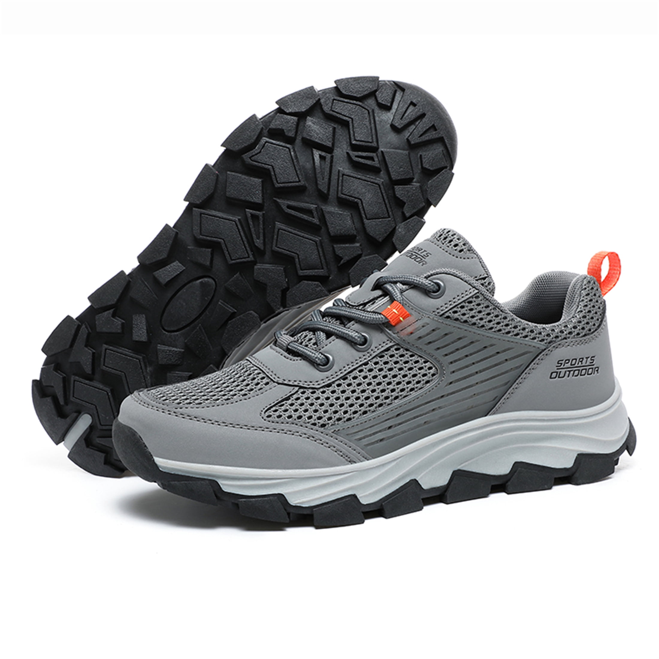 YOURDIARY Womens Mens Hiking Shoes Comfortable Lightweight Breathable Anti-Slip Outdoor Walking Shoes Sneakers