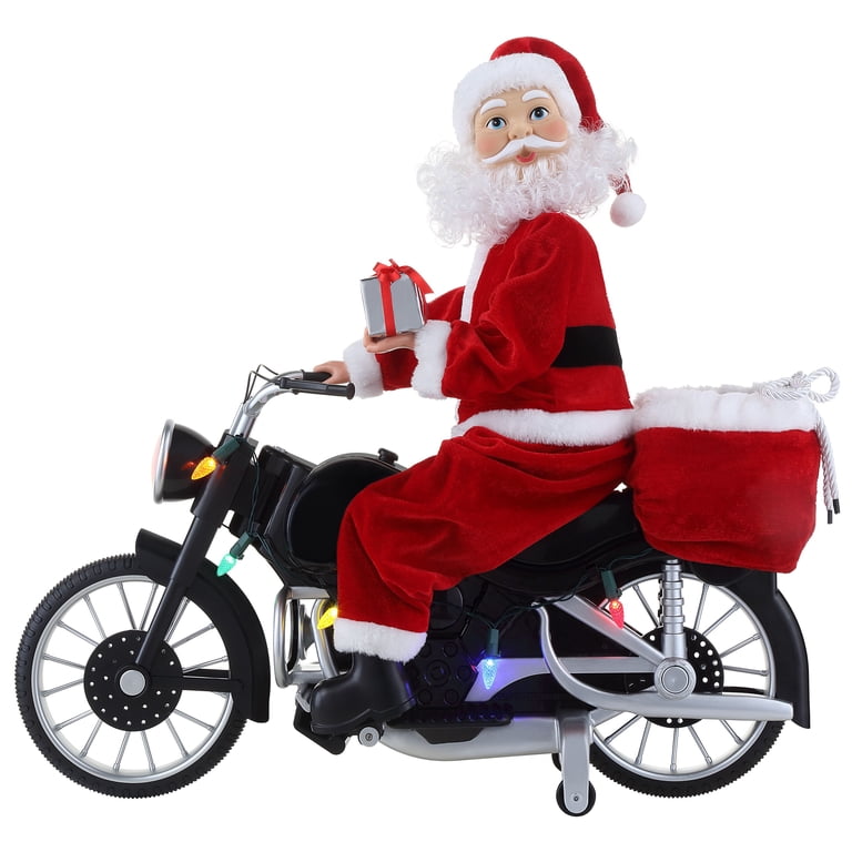 Mr.Christmas Animated Motorcycling Santa, 20