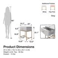 thumbnail image 3 of Mr.Kate Effie Nightstand, Gray, 3 of 9