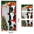 thumbnail image 4 of 3x6ft Christmas Cute Cows Door Cover, Door Banner Xmas Decoration for Front Door, Fabric Farmhouse Door Decoration, Decor for Indoor Outdoor Holiday Happy New Year Party Decoration Supplies, 36X70IN, 4 of 5