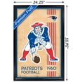 thumbnail image 3 of New England Patriots 34.25'' x 35'' Framed Retro Logo Poster, 3 of 4