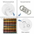 thumbnail image 4 of Colorful Vintage Small Stall Shower Curtain, Waterproof Shower Curtains for Bathroom, Vintage Wooden Farmhouse Washable Fabric Cloth Bath Curtain for Bathtub Decoration with Hooks 36x78 Inches, 4 of 6