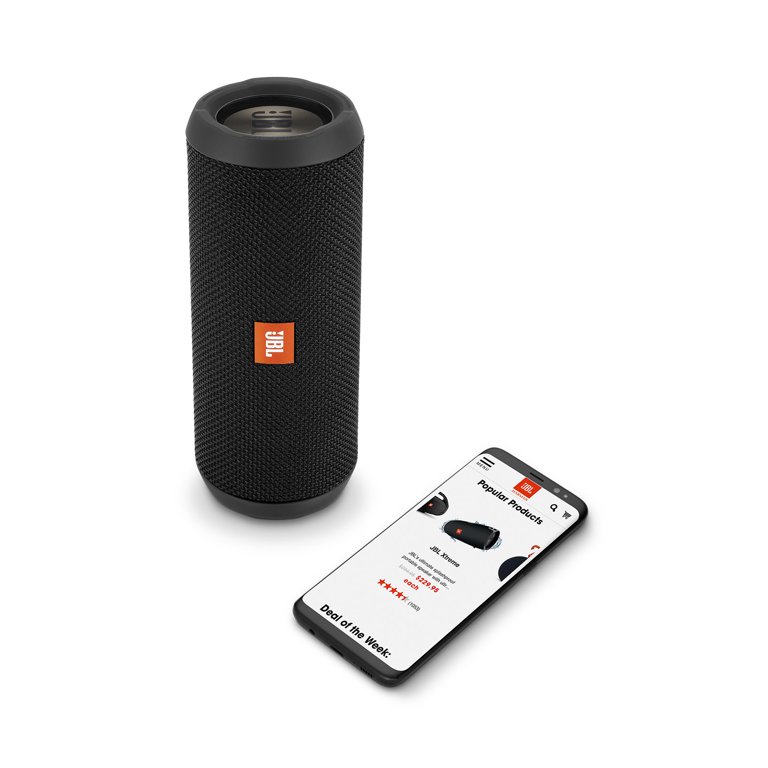 Koordinere benzin Lægge sammen JBL Flip 3 Stealth Portable Bluetooth Speaker, Black - Walmart.com