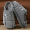 thumbnail image 6 of Gvdentm Women Slippers Wide Soft Slippers House Slippers Winter Couple Slippers Slippers for Women Memory Foam(Grey,11), 6 of 7