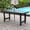 Black, variant on S-HOME Outdoor Coffee Table in for 4-6 People with Umbrella Hole Ideal for Poolside Relaxation and Entertaining