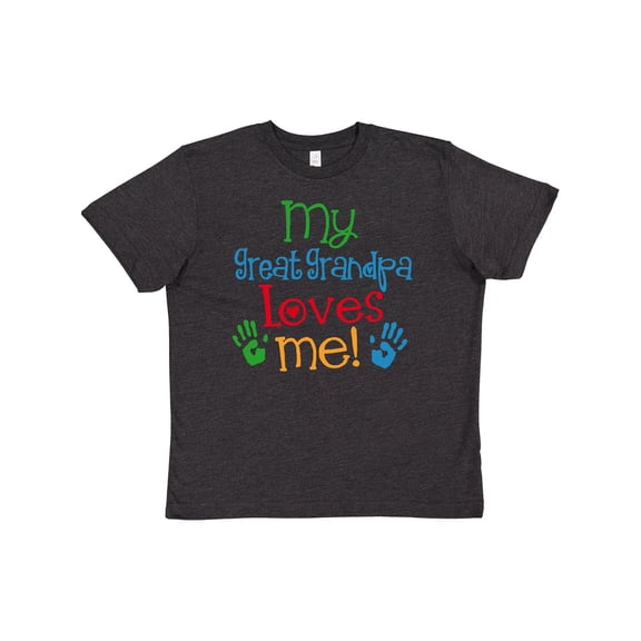 Inktastic My Great Grandpa Loves Me Gift Youth T-Shirt