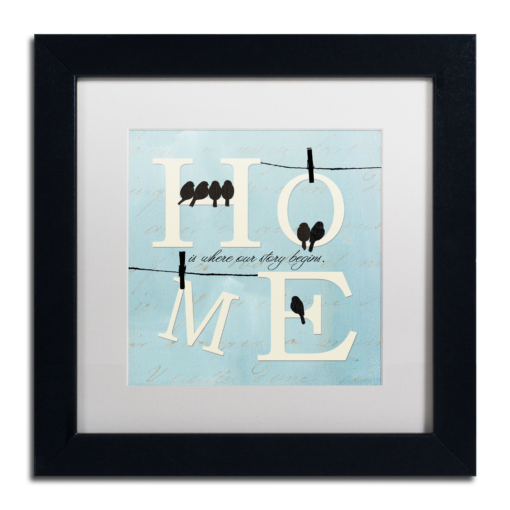 Trademark Fine Art "Well Said II" Canvas Art by Pela Studio, White Mat, Black Frame