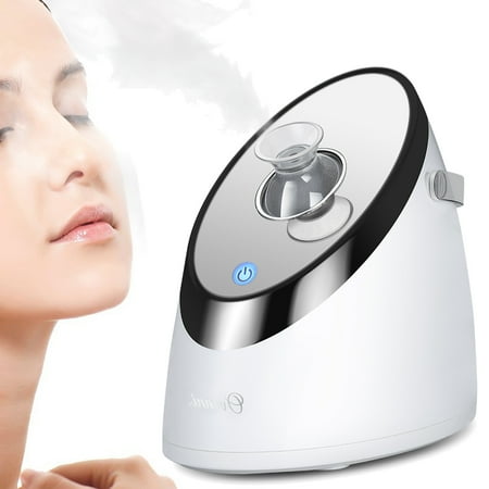 Skin Mist Portable Nano Ionic Facial Steamer Hot Mist Moisturizing Cleaning Skin Care Sprayer Humidifier, Touch Activated ()
