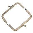 thumbnail image 1 of Accesorios De Bolso De Bricolaje Suministros De Costura A Medida 2 Uds Asa De Bolso DIY Marco De Monedero Cuadrado De Bronce Verde Asa De Bolso De Metal En Relieve 10 5 Cm ANGGREK Arte y Manualidades, 1 of 8