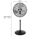 thumbnail image 2 of Ventilador de piso con pedestal y soporte Hurricane de 3 velocidades, 2 of 5