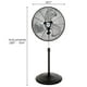 thumbnail image 2 of Ventilador de piso con pedestal y soporte Hurricane de 3 velocidades, 2 of 5