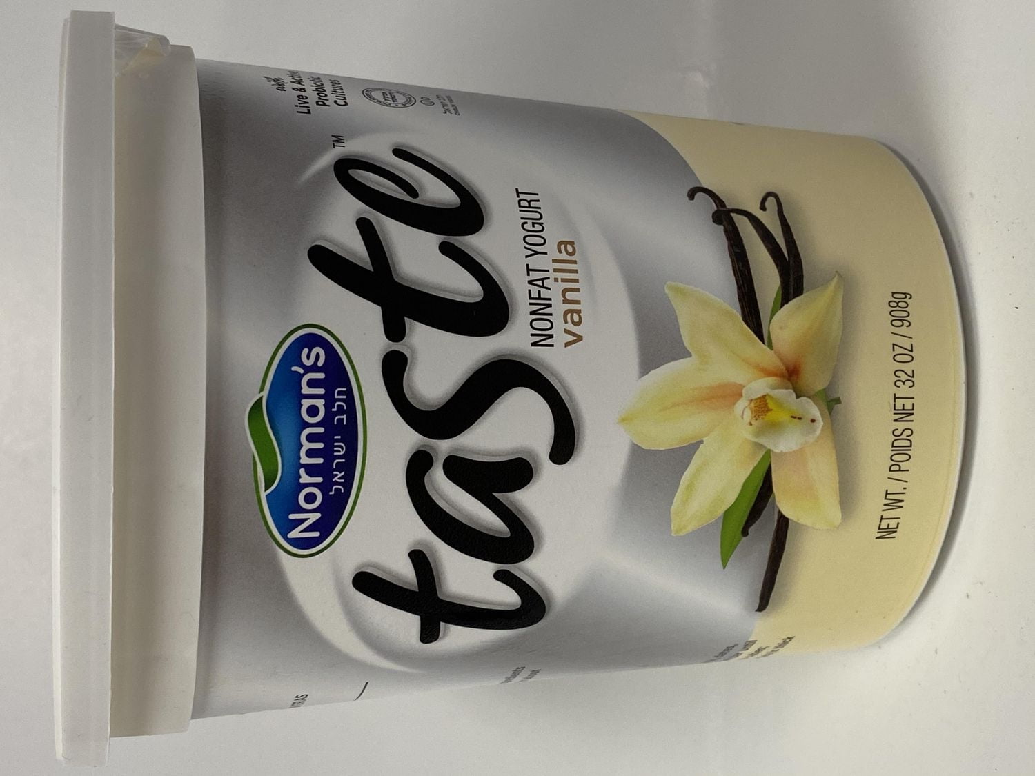 Norman's Taste Yogurt Vanilla Non Fat 2Lbs BIG