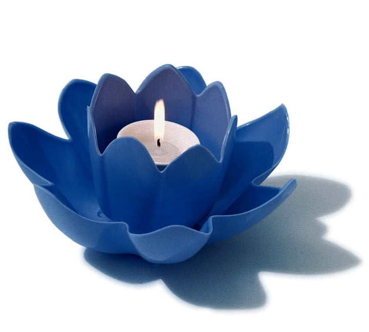 HydroTools 7.5' Swimming Pool or Spa Blue Floating Flower Candle Light
