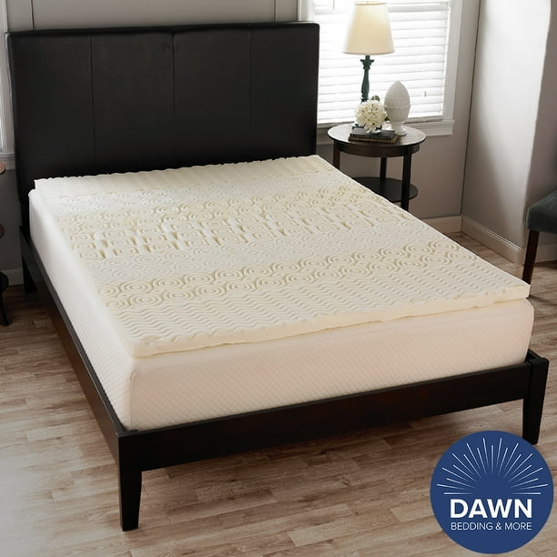 Dawn 5 Zone 1 5 Inch Memory Foam Mattress Topper Supportive Quality Sleep Hypoallergenic Channeled Ventilation Made In The Usa King Size Bed Toppers Walmart Com Walmart Com Dawn 5 Zone 1 5 Inch Memory Foam Mattress Topper Supportive Quality Sleep Hypoallergenic Channeled Ventilation Made In The Usa King Size Bed Toppers Walmart Com Walmart Com