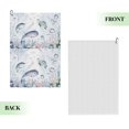 thumbnail image 2 of Lsque Sea Animals Premium Golf Towel - Ultra Absorbent and Quick Drying Microfiber Towel with Carabiner - Gift for Men -24" X 16", 2 of 8