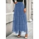 thumbnail image 3 of Falda de tul PRETTYGARDEN para mujer, maxi larga, a la moda de otoño, 3 of 8