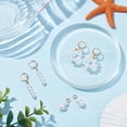 thumbnail image 4 of 6pcs Freshwater Pearls Charms 3 Styles Pearl Dangle Charms Nature Pearl Beads Strands Kit Round Pearl Bead Connector Charms Pearl Beaded Wrap Ring for DIY Necklaces Earrings Rings Making, 4 of 5