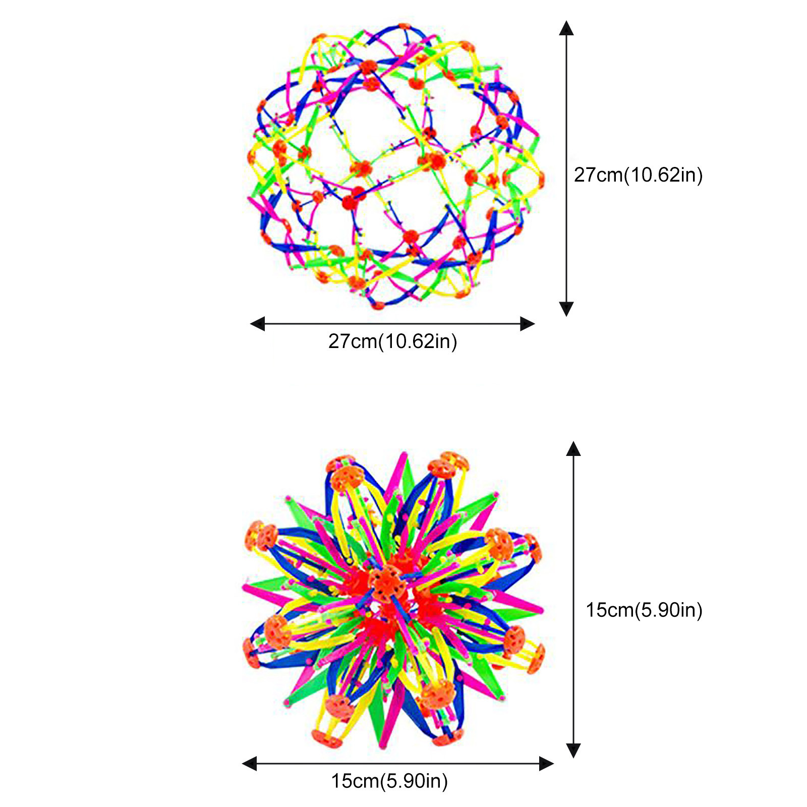 WIQUOKETT Children's Puzzle Telescopic Deformation Ball Variety Flower ...